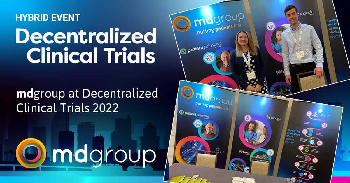 mdgroup at decentrialized clinical trials hybrid event 2022