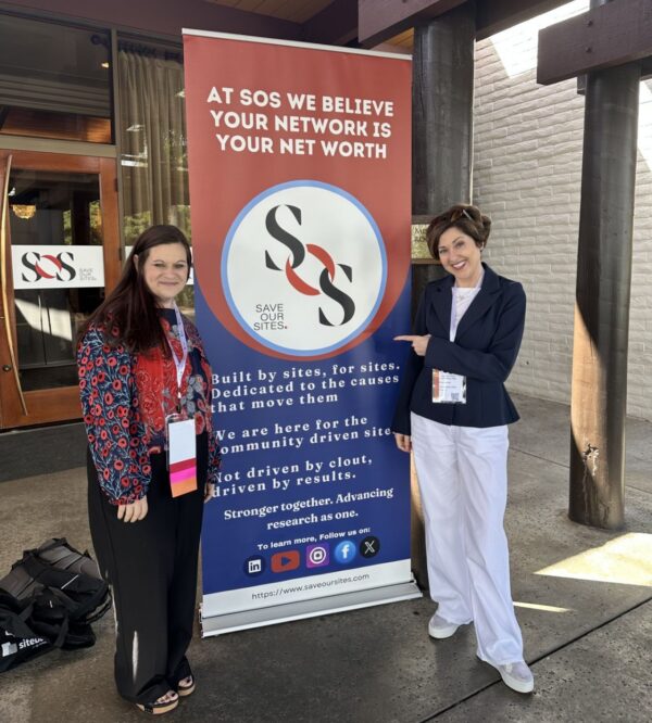 Brittany Haltzman-Cassenti and Miriam Dervan at Save Our Sites