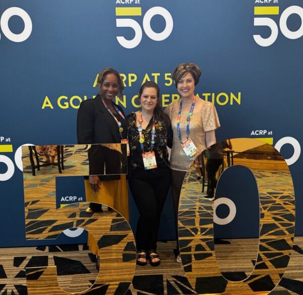 LaQuinta Jernigan, Brittany Haltzman-Cassenti and Miriam Dervan at ACRP 2026
